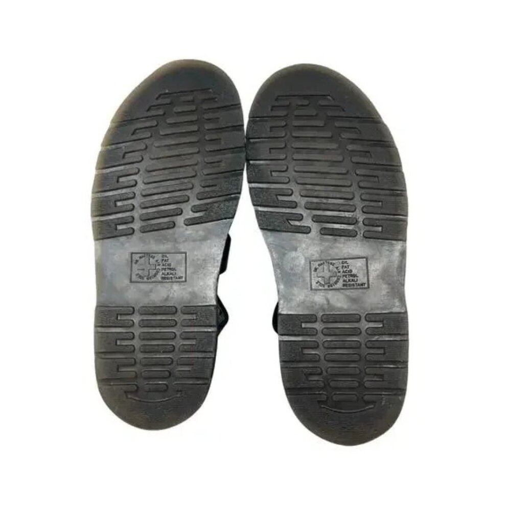 Dr. Martens Geraldo Black Leather Fisherman Sandals - Picture 8 of 9